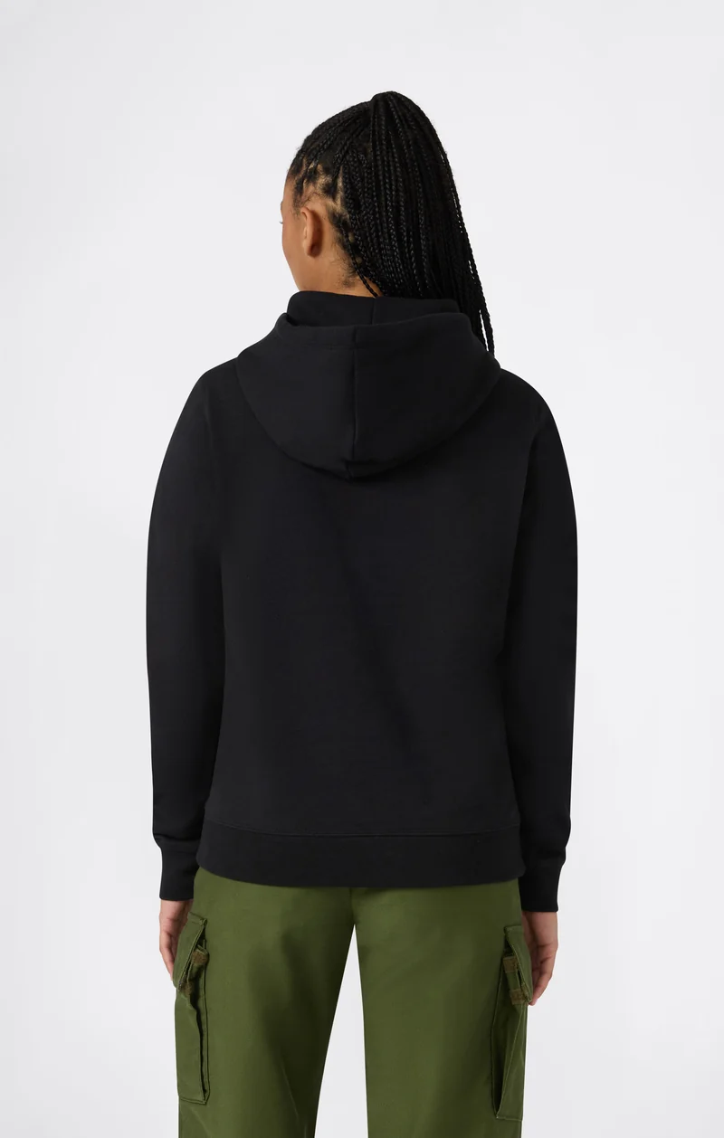 Women’s Fleece Hoodie with Small Embroidered Logo Icons