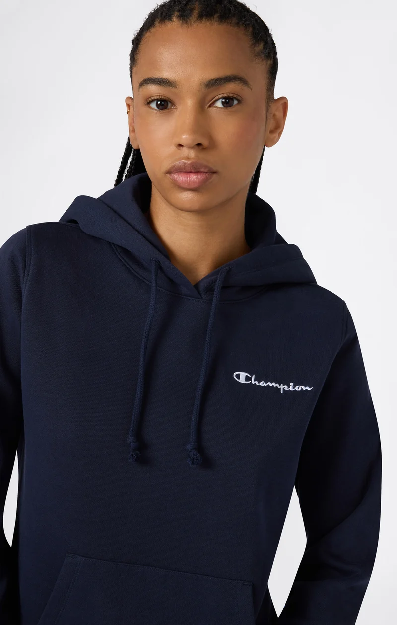 Women’s Fleece Hoodie with Small Embroidered Logo Icons