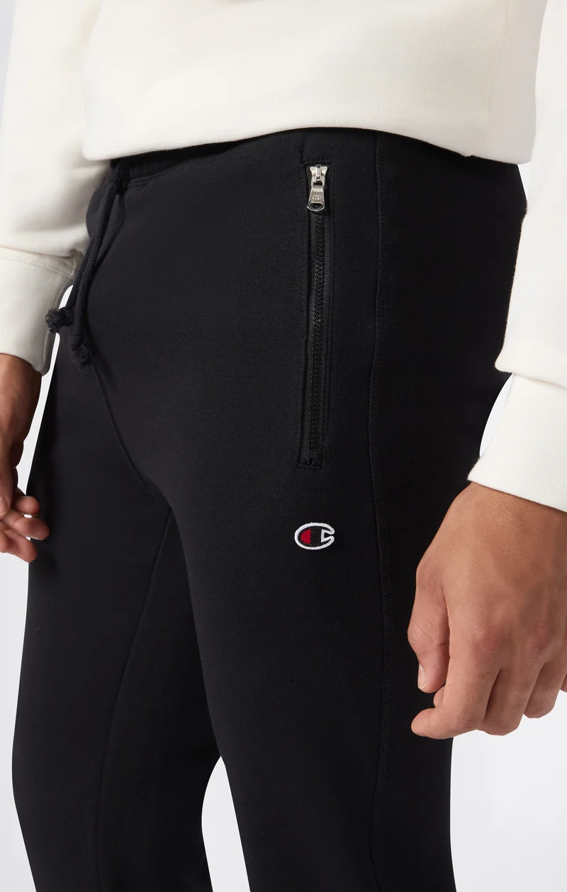Men’s Slim Fit Fleece Pants with Cuffs and Brushed Interior Icons