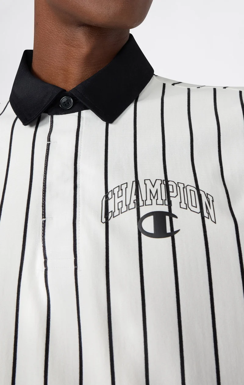 Men’s Striped Polo Street Varsity