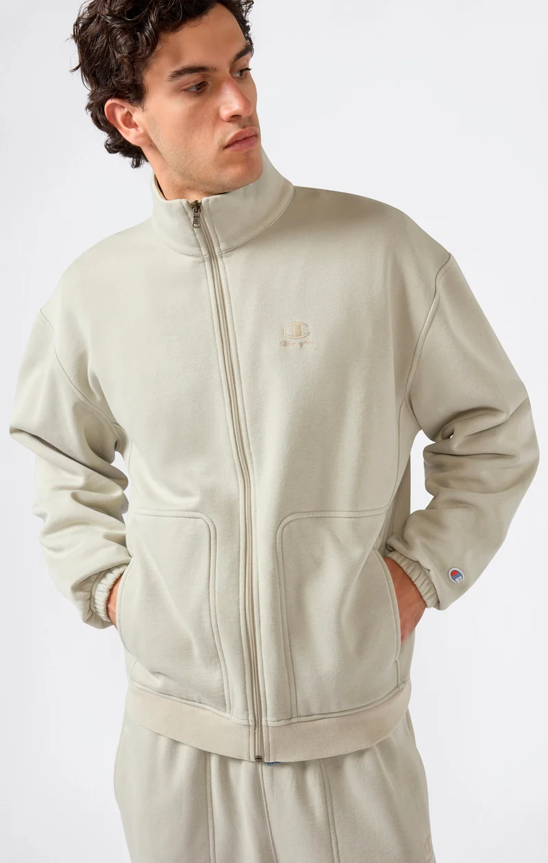 Men’s Fleece Full Zip Suit Washed Icons