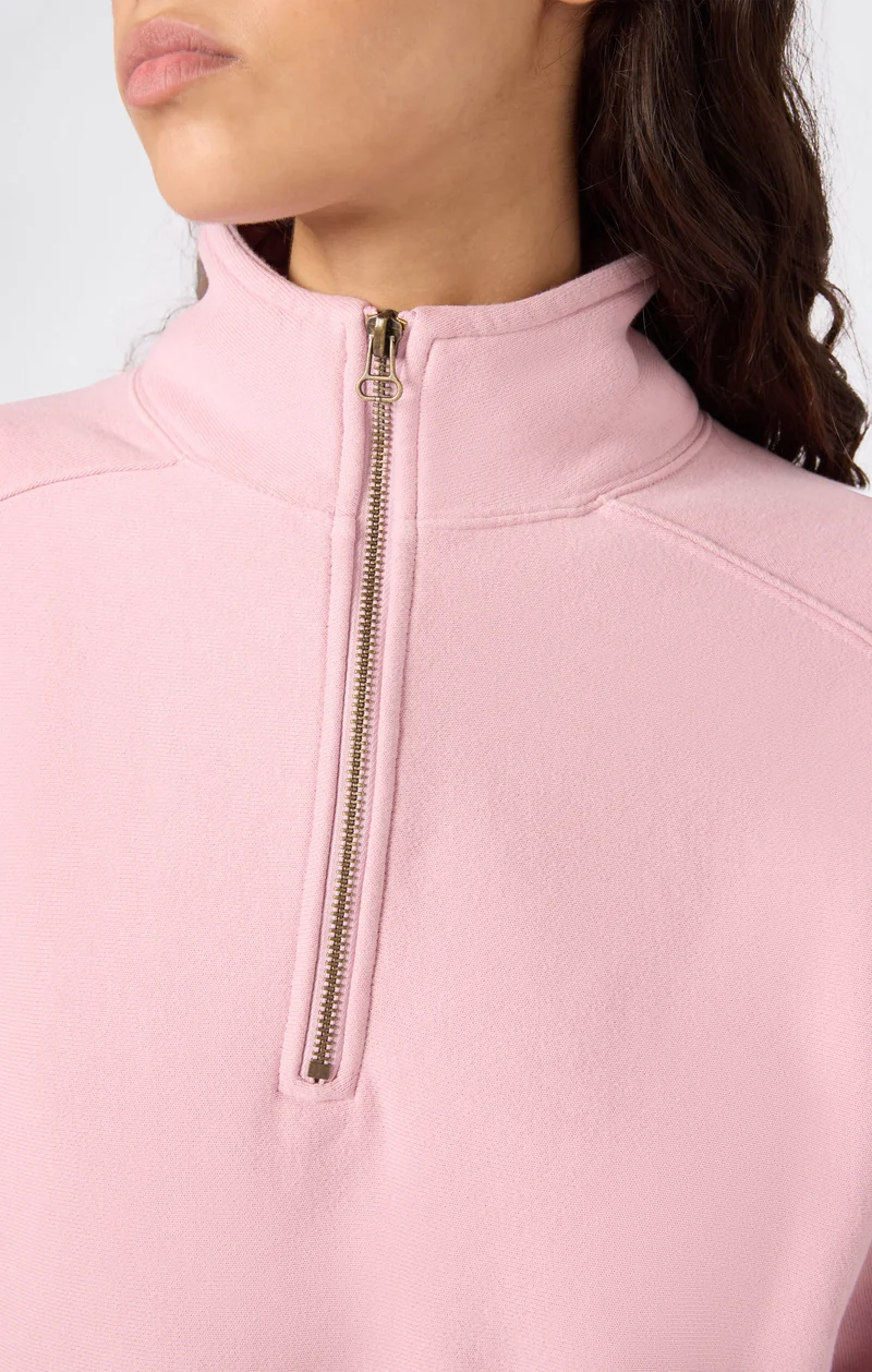 Women’s Heavyweight Half-Zip Fleece Sweatshirt Reverse Weave