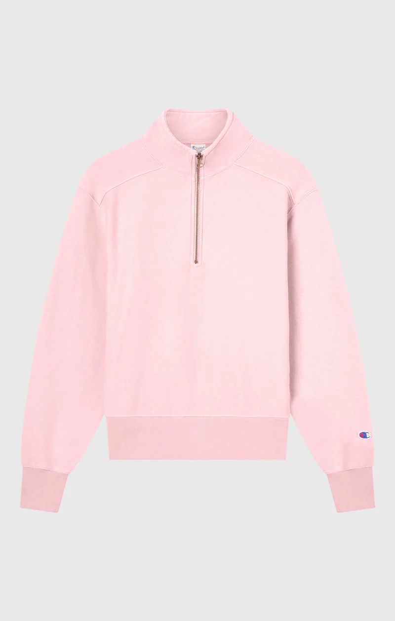 Women’s Heavyweight Half-Zip Fleece Sweatshirt Reverse Weave