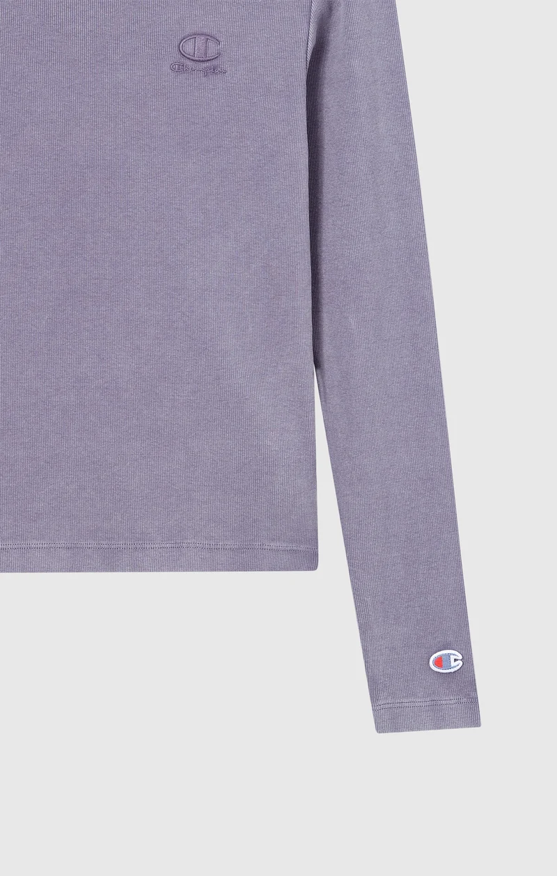Women's Washed Long Sleeve Fitted T-Shirt Icons