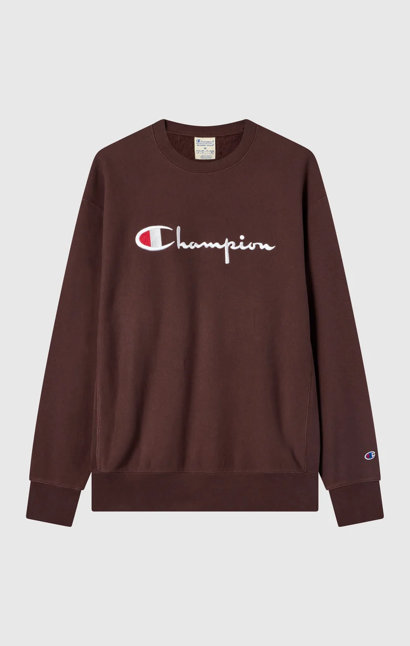 Men’s Heavyweight Crewneck Sweatshirt with Brushed Fleece Interior Reverse Weave