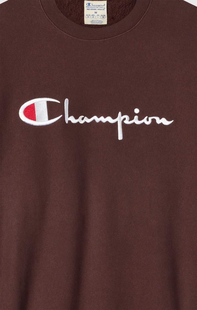 Men’s Heavyweight Crewneck Sweatshirt with Brushed Fleece Interior Reverse Weave
