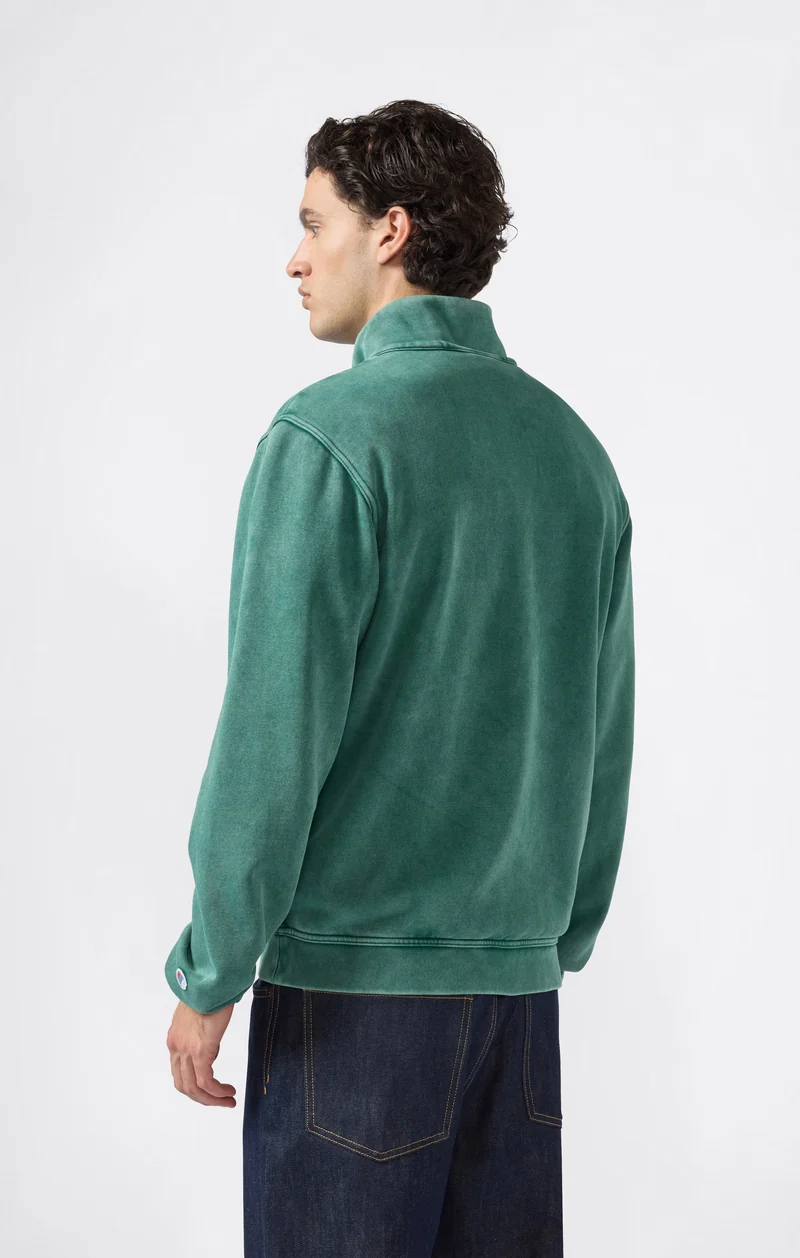 Men’s Washed Full Zip Fleece Sweatshirt Icons
