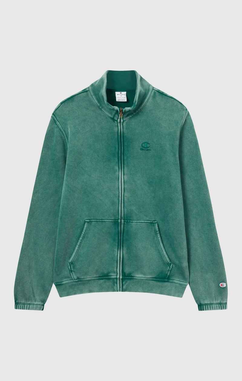 Men’s Washed Full Zip Fleece Sweatshirt Icons