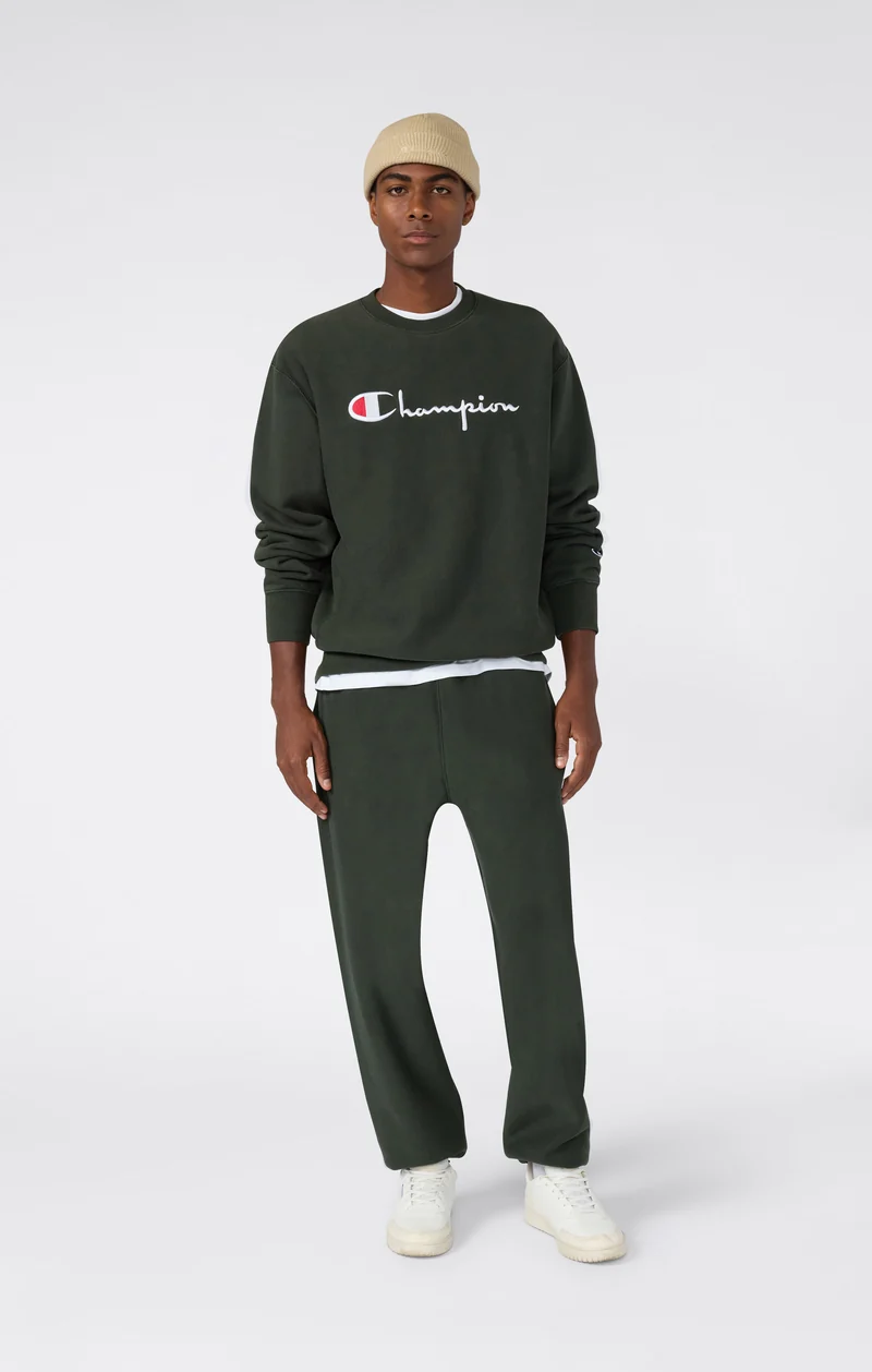 Men’s Heavyweight Crewneck Sweatshirt with Brushed Fleece Interior Reverse Weave