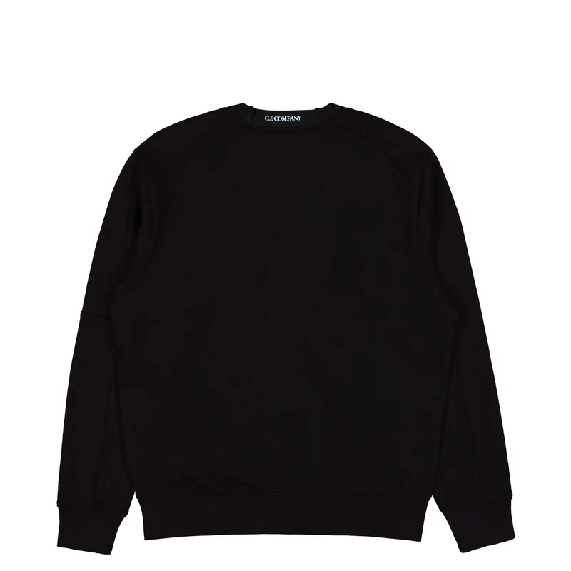 Diagonal Raised Fleece Crew Neck Lens Sweatshirt