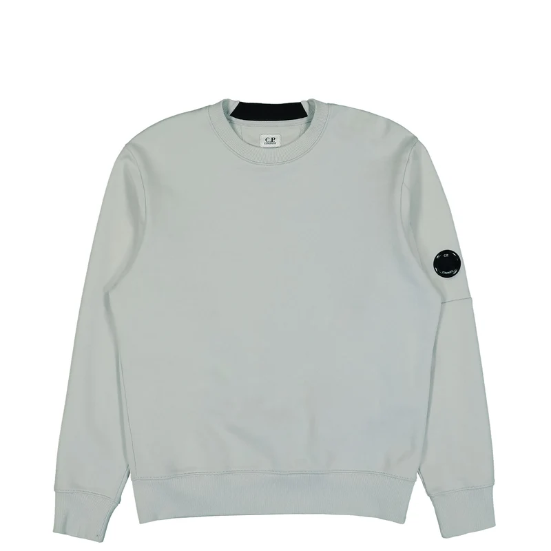 Diagonal Raised Fleece Crew Neck Lens Sweatshirt