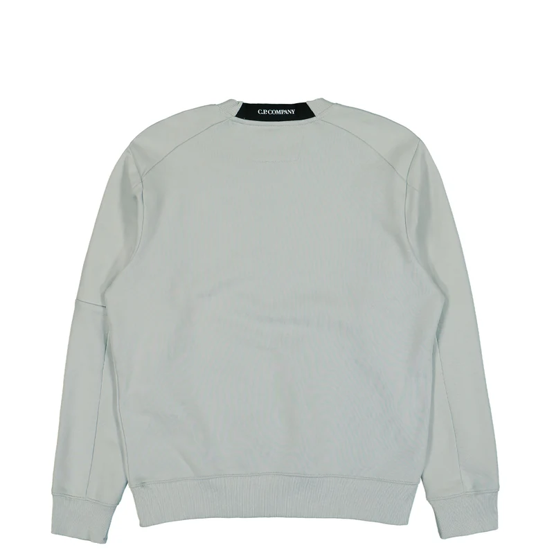 Diagonal Raised Fleece Crew Neck Lens Sweatshirt