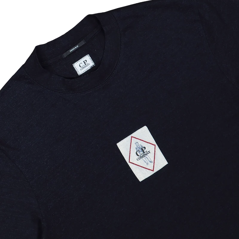 Indigo Jersey Logo T-Shirt