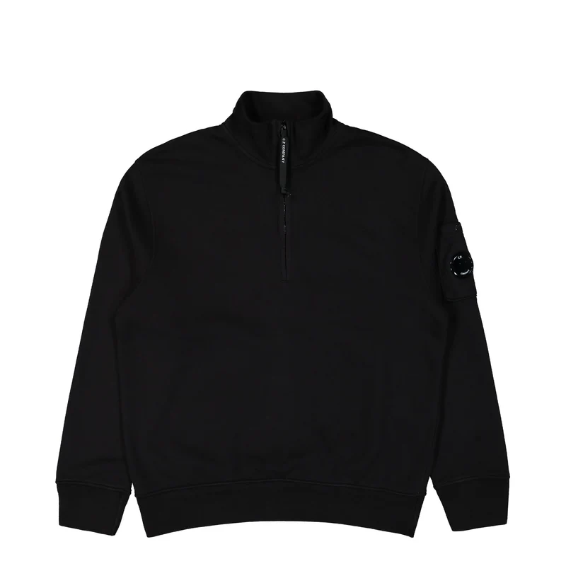 Cotton Diagonal Fleece Half Zip Sweatshirt