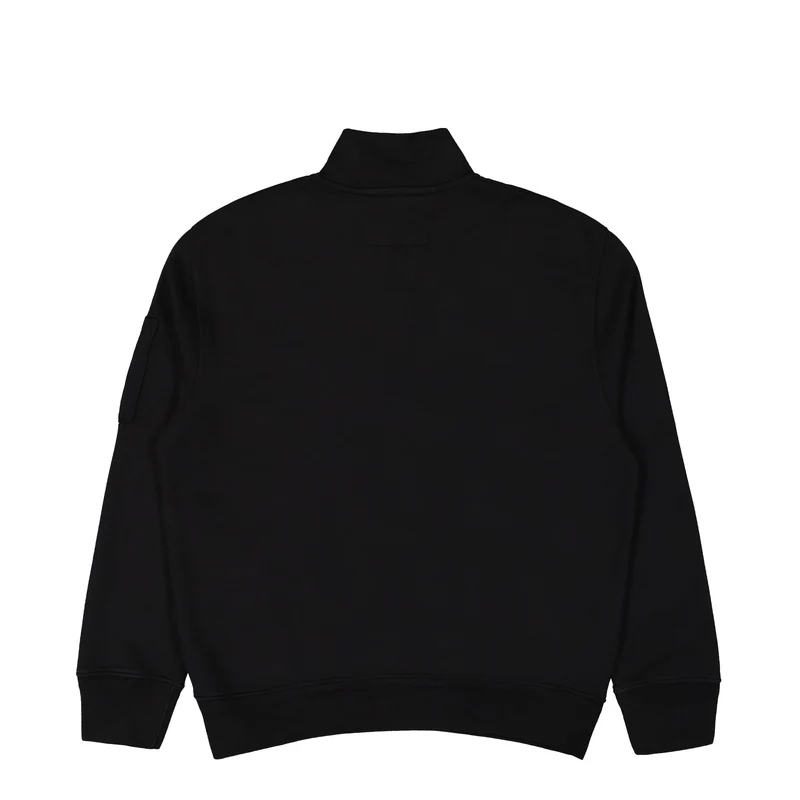 Cotton Diagonal Fleece Half Zip Sweatshirt