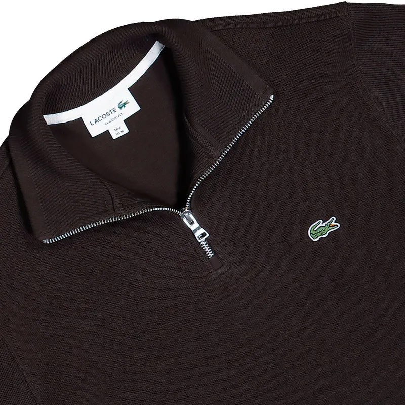 High Neck Zipped Sweatshirt