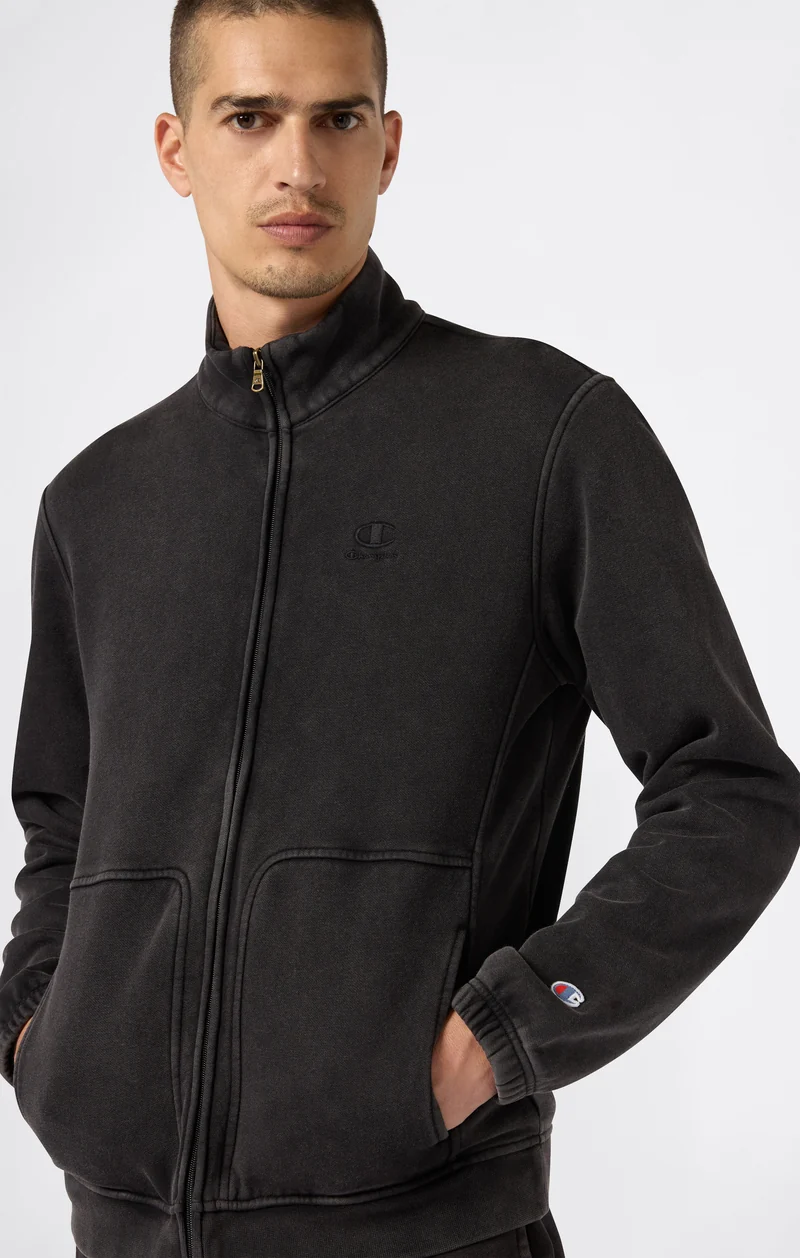 Men’s Fleece Full Zip Suit Washed Icons