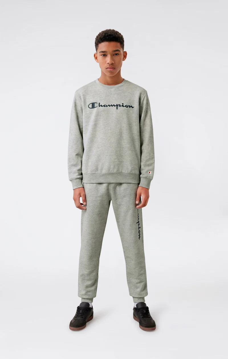 Boys' Fleece Crewneck Sweatshirt Script Logo
