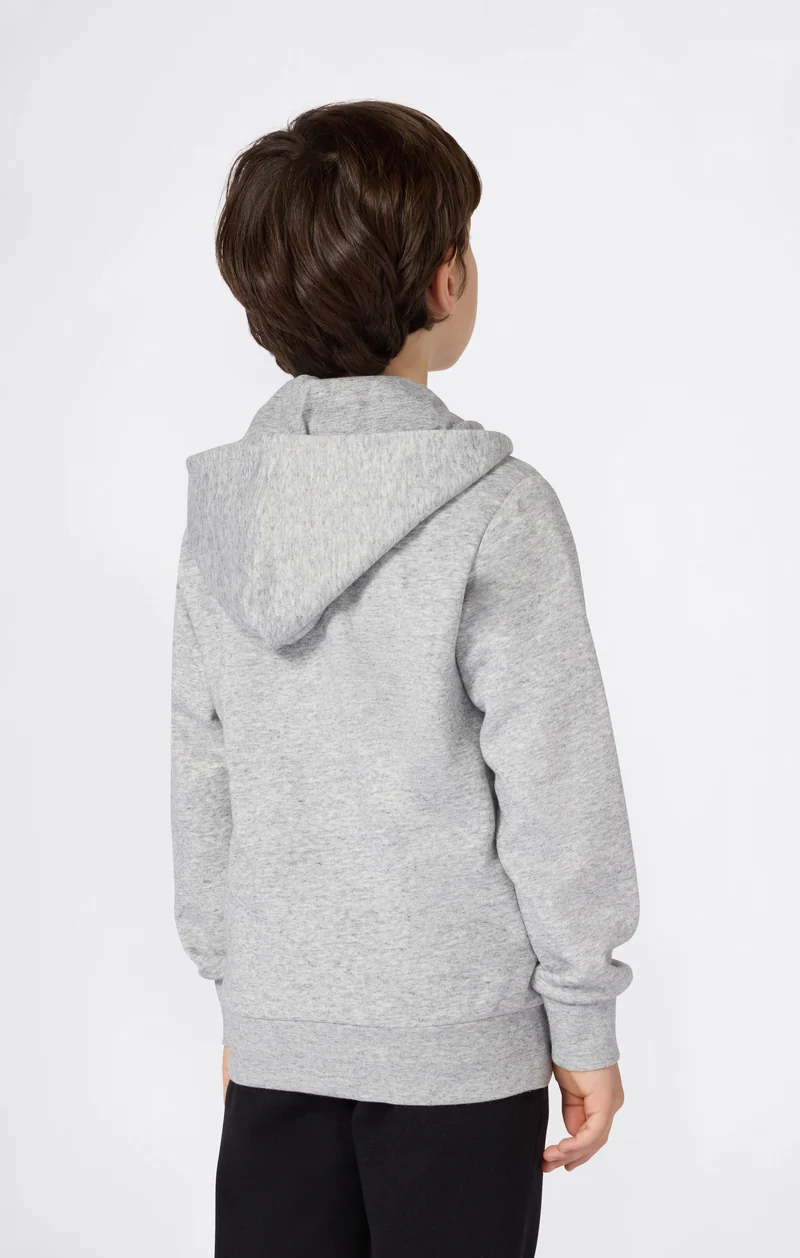 Boys' Fleece Full Zip Hoodie Script Logo