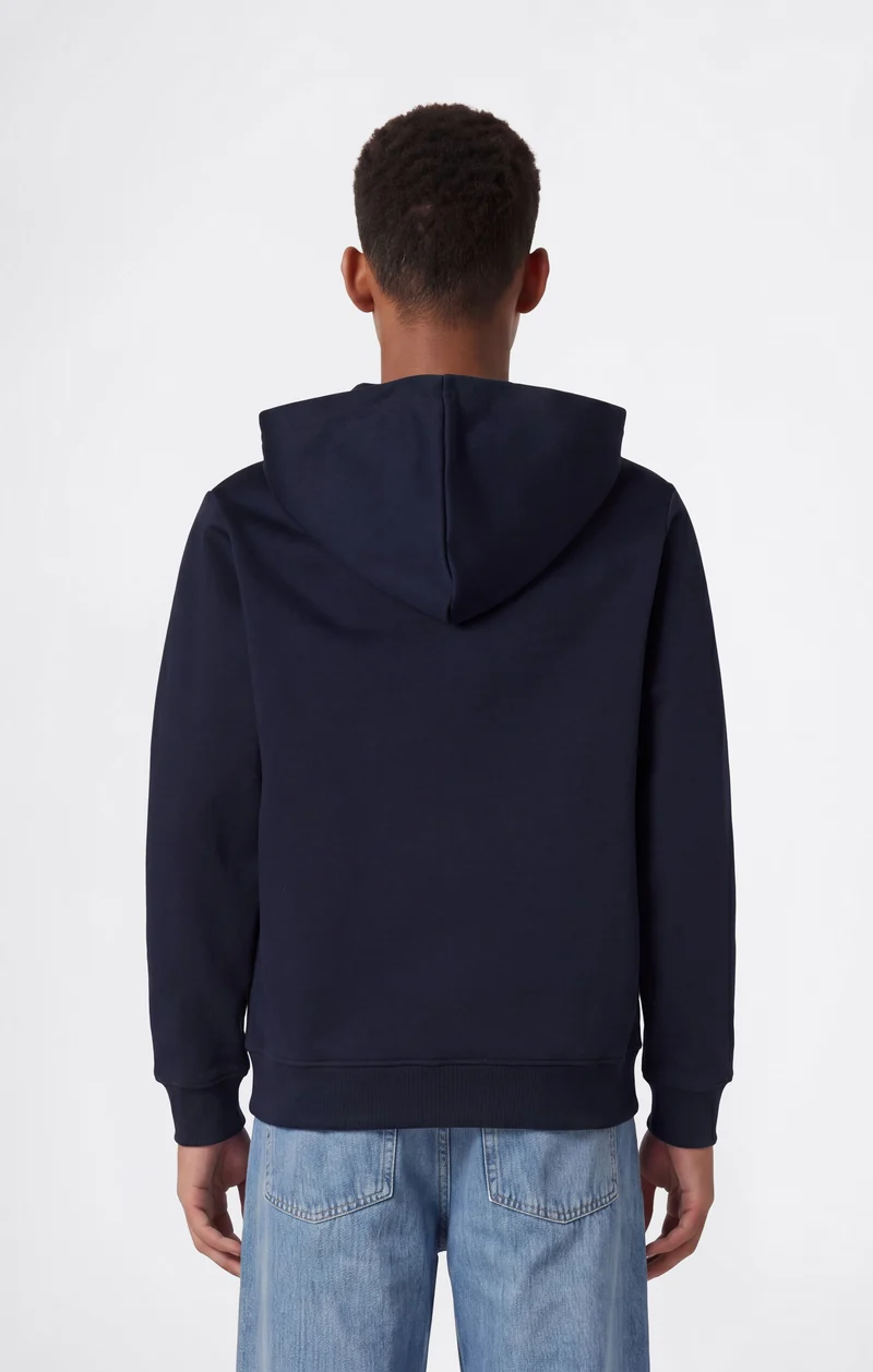 Boys' Fleece Full Zip Hoodie Script Logo
