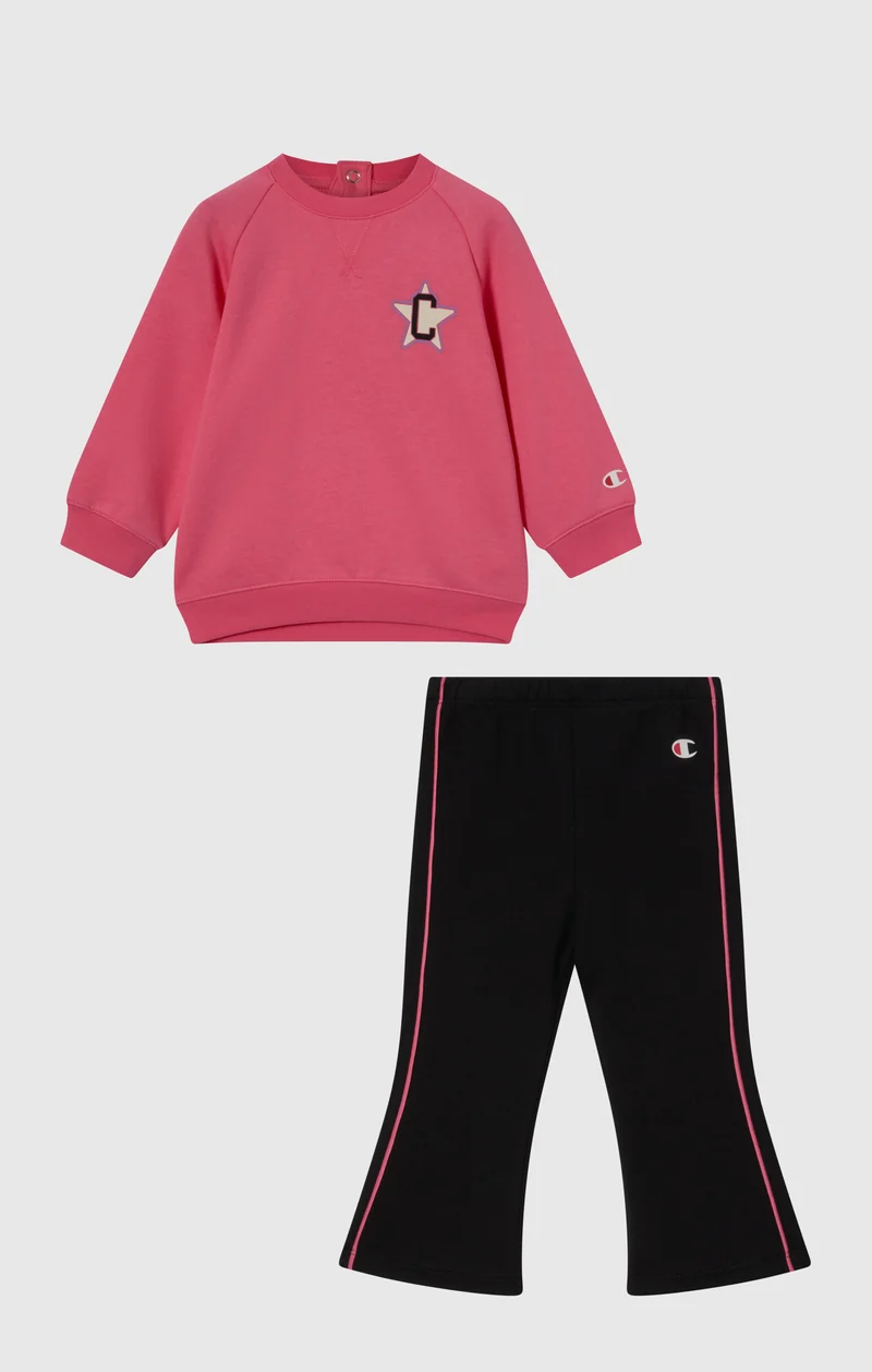 Baby Sweatsuit with Contrast Flared Pants