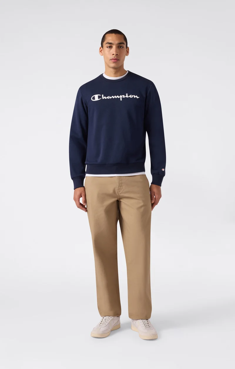 Men’s Fleece Crewneck Sweatshirt Script Logo