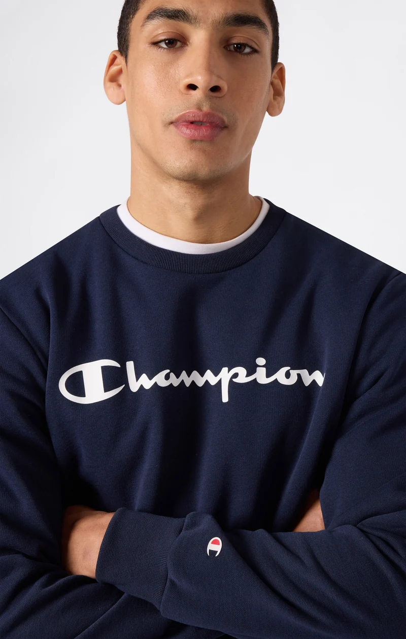 Men’s Fleece Crewneck Sweatshirt Script Logo