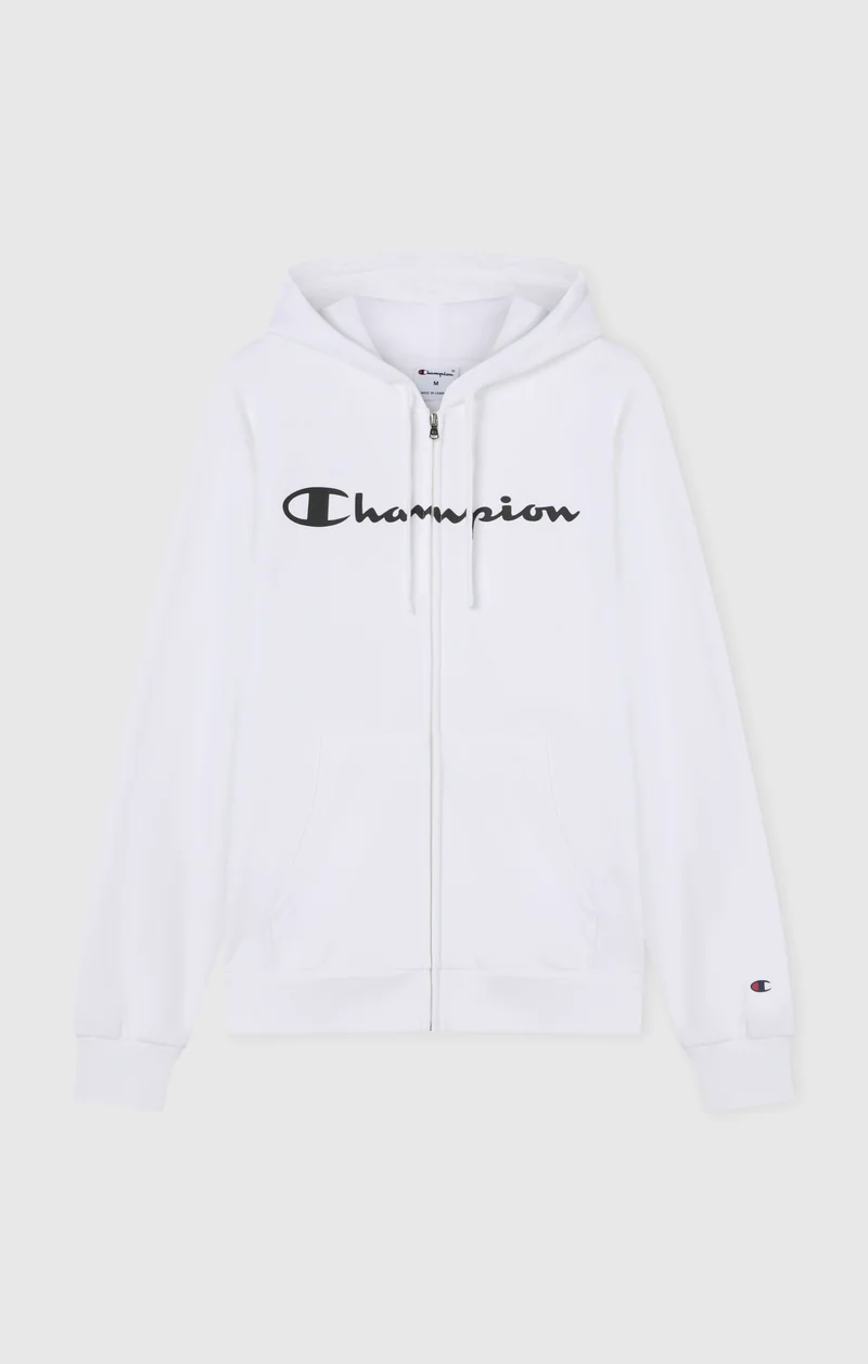 Men’s Fleece Full Zip Hoodie Script Logo