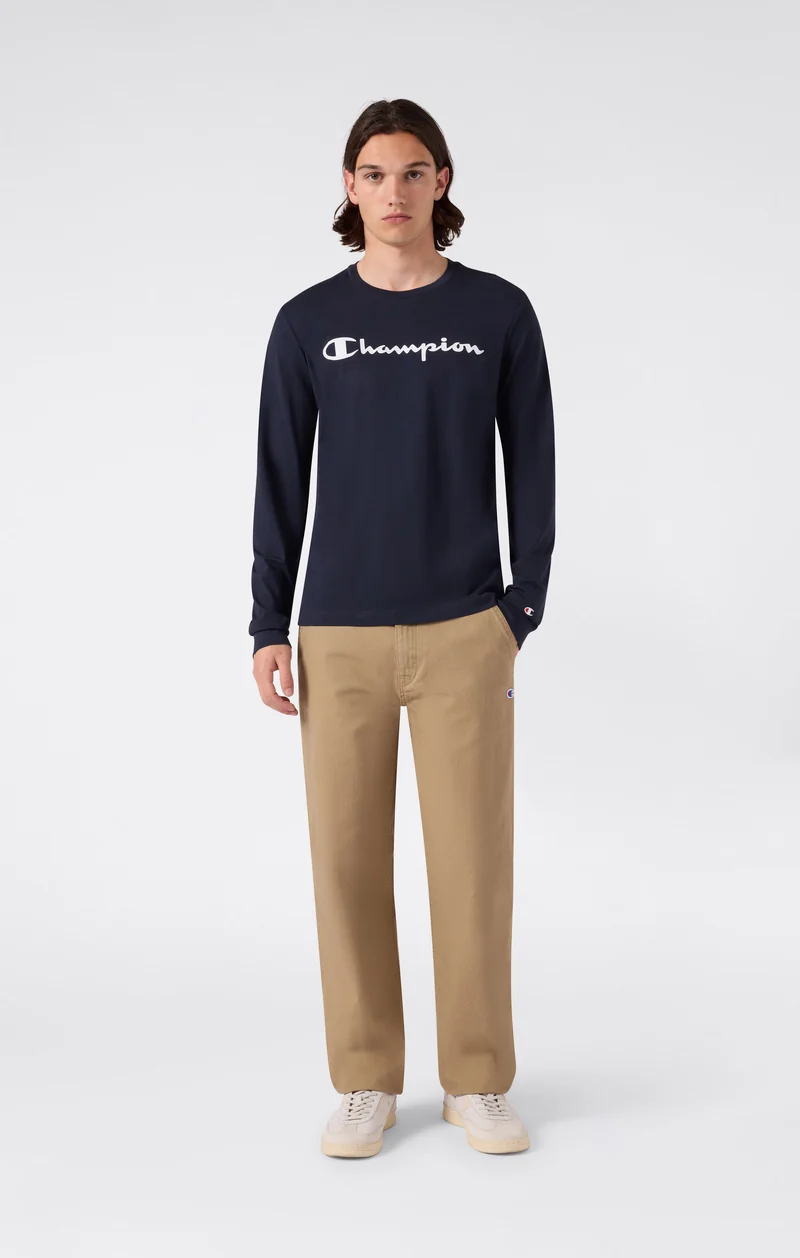 Men’s Long Sleeve T-Shirt Script Logo