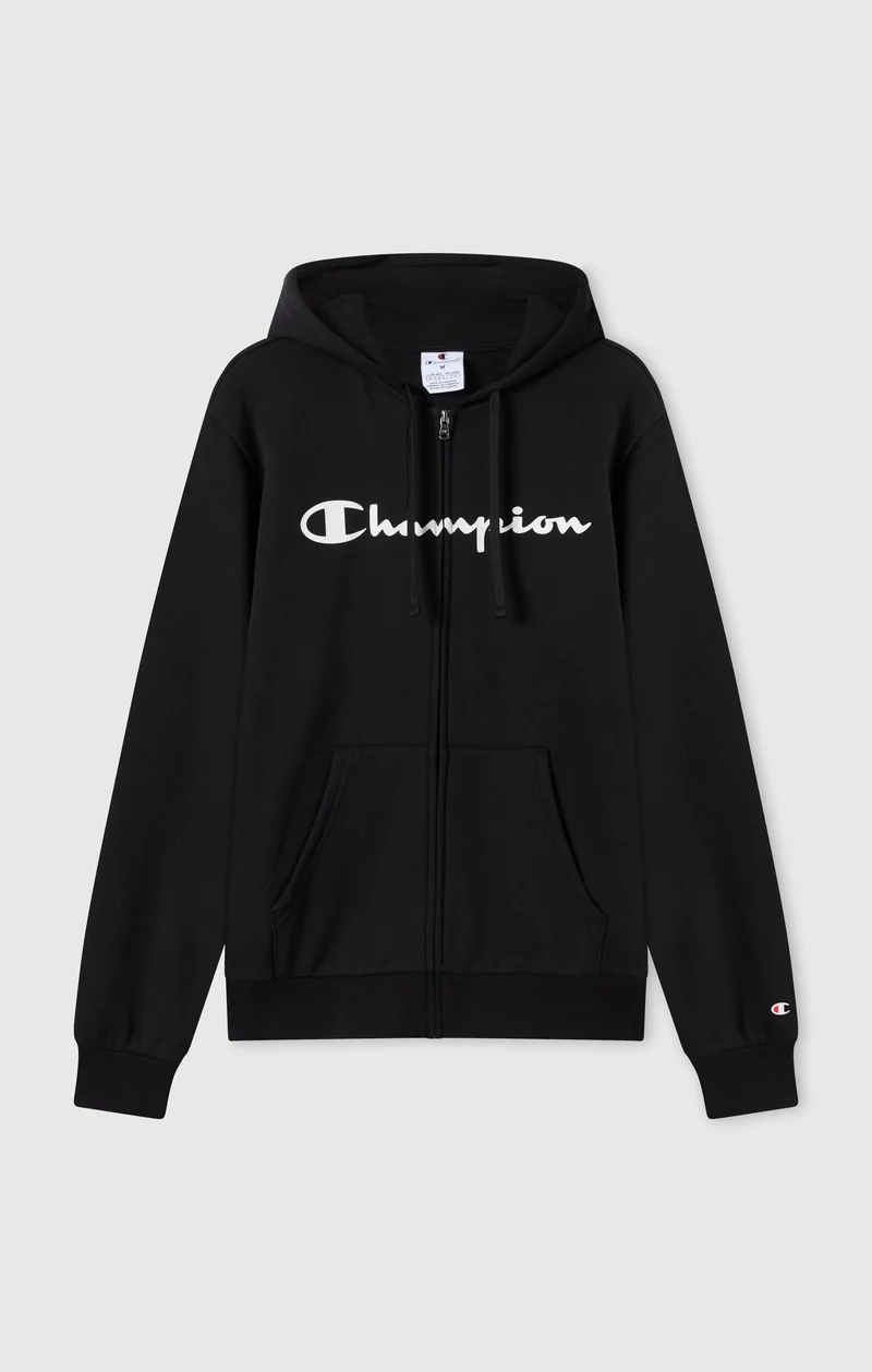Men’s Fleece Full Zip Hoodie Script Logo
