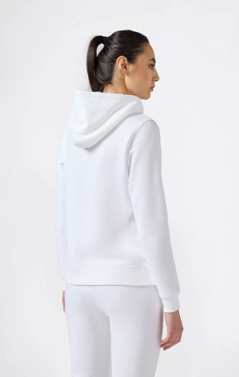 Women's Fleece Hooded Sweatshirt Script Logo
