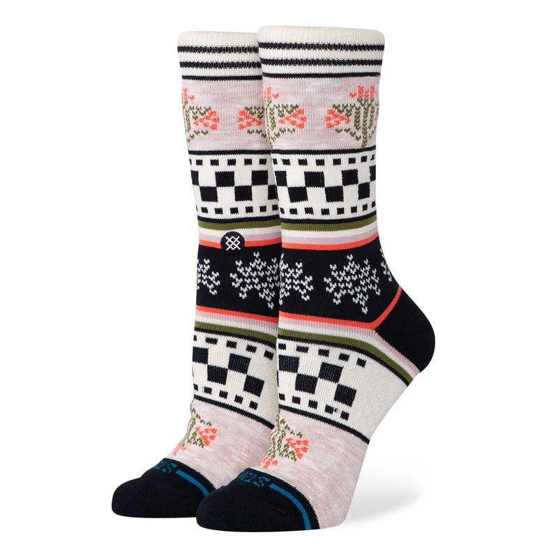 Winter Bloom Crew Socks