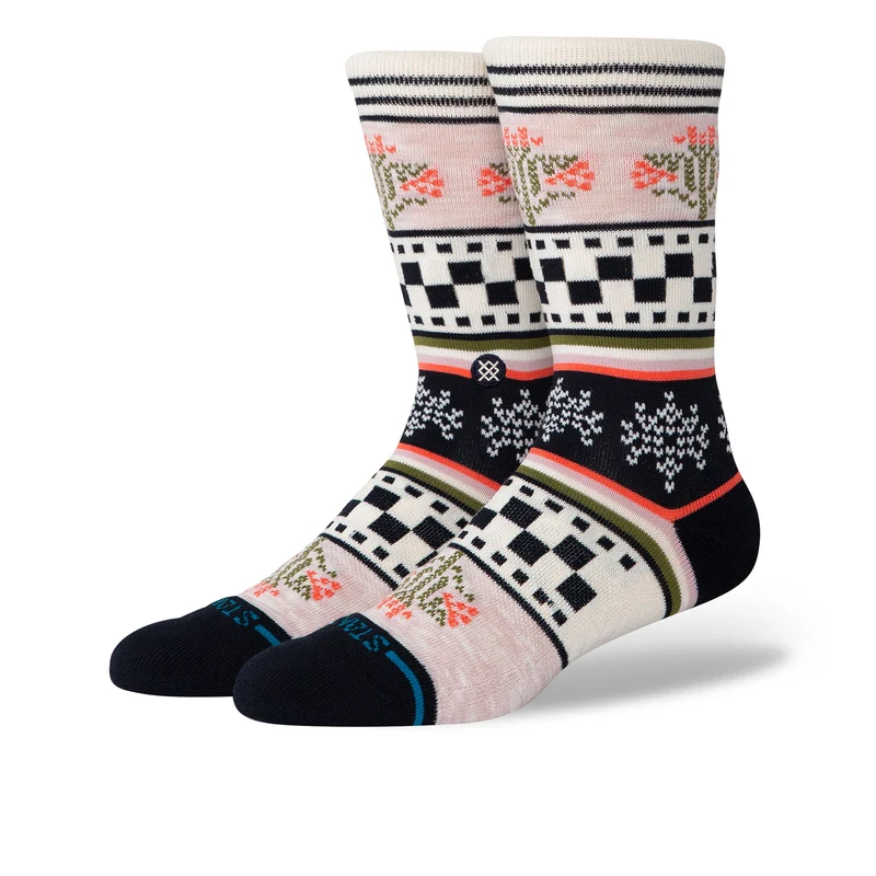Winter Bloom Crew Socks