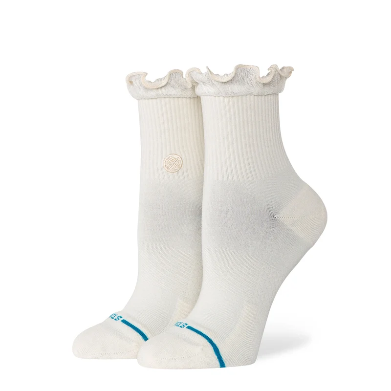 Wmns Ruffle Icon Quarter Socks