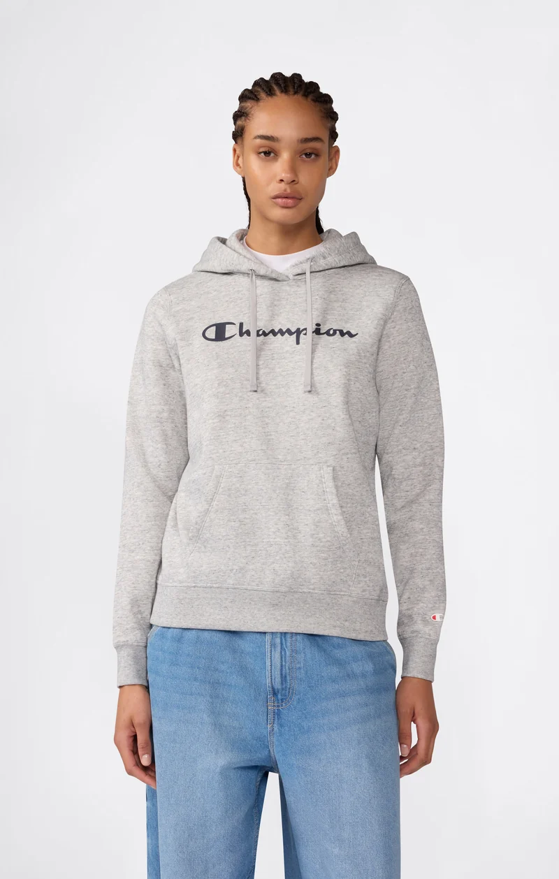 Women's Fleece Hooded Sweatshirt Script Logo