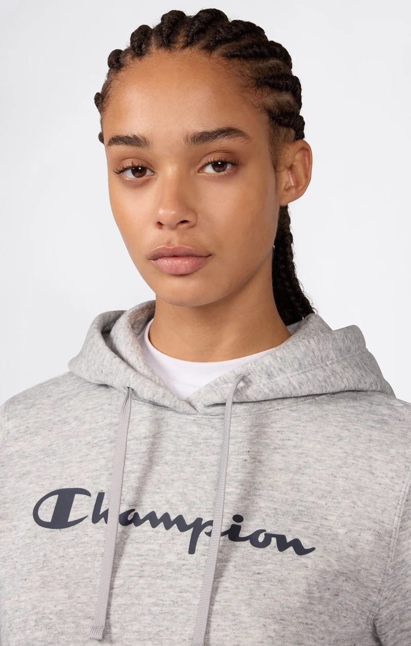 Women's Fleece Hooded Sweatshirt Script Logo
