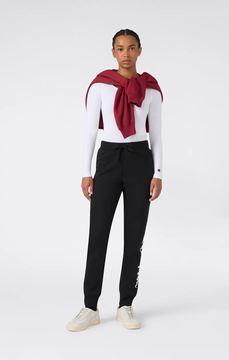 Women's Script Logo Rib Cuff Jogger Pants
