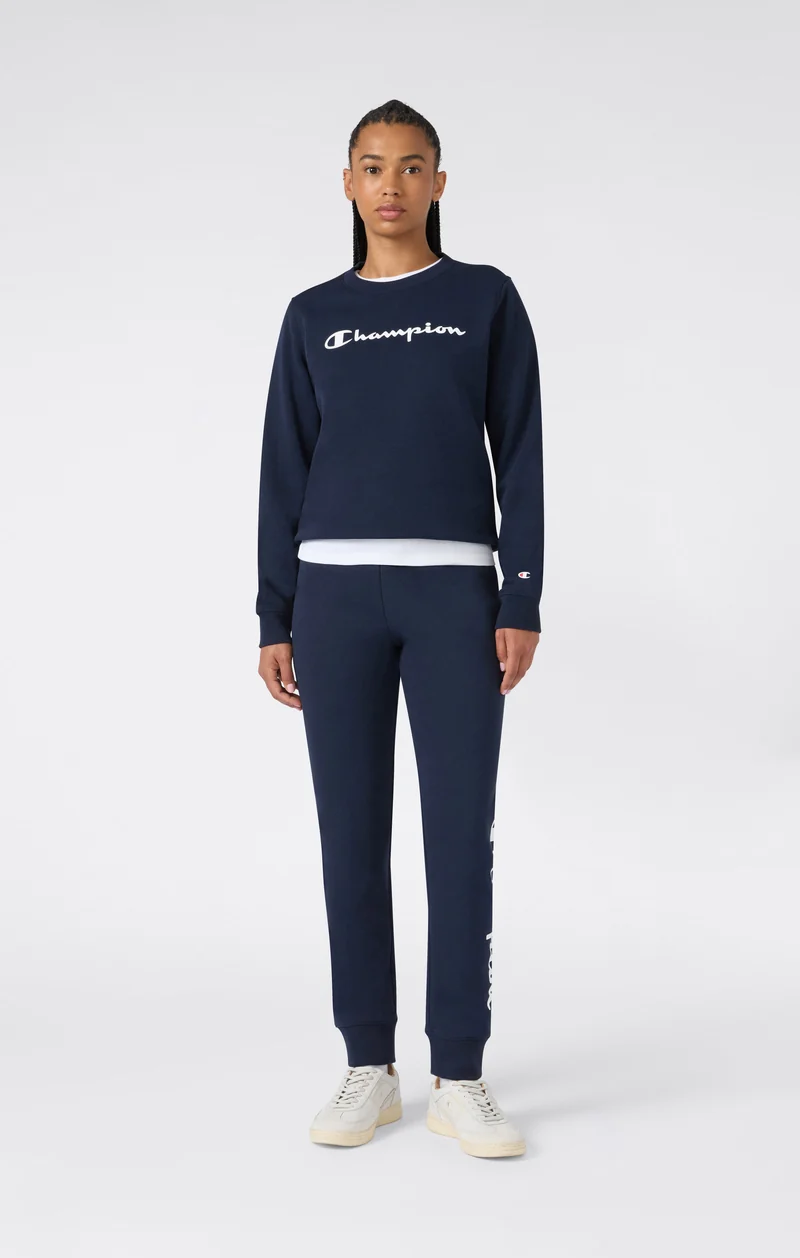 Women's Script Logo Rib Cuff Jogger Pants