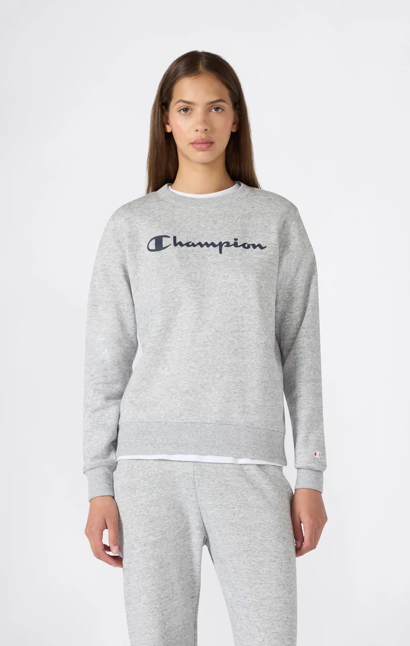 Women's Fleece Crewneck Sweatshirt Script Logo