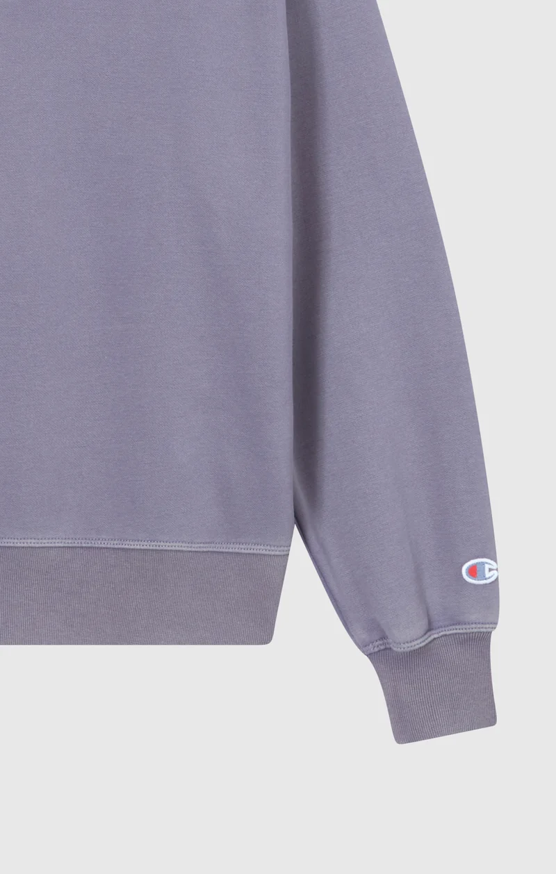 Women's Washed Polo Neck Fleece Sweatshirt Icons