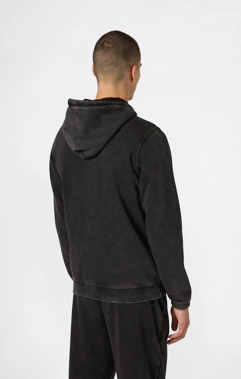 Men’s Washed Fleece Full Zip Hoodie Icons