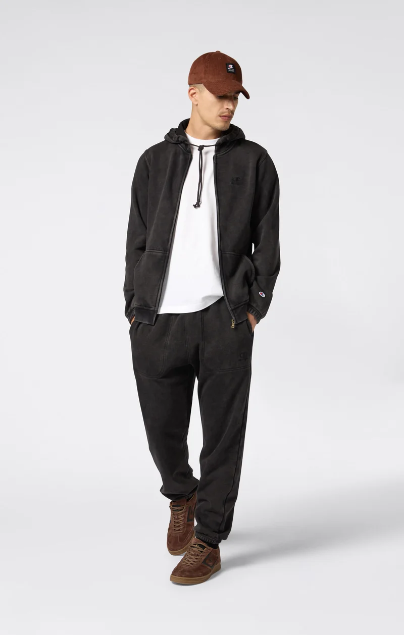 Men’s Washed Fleece Full Zip Hoodie Icons