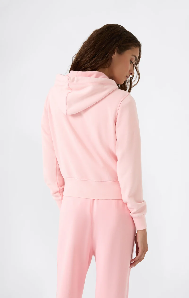 Women's Washed Full Zip Fleece Hoodie Icons