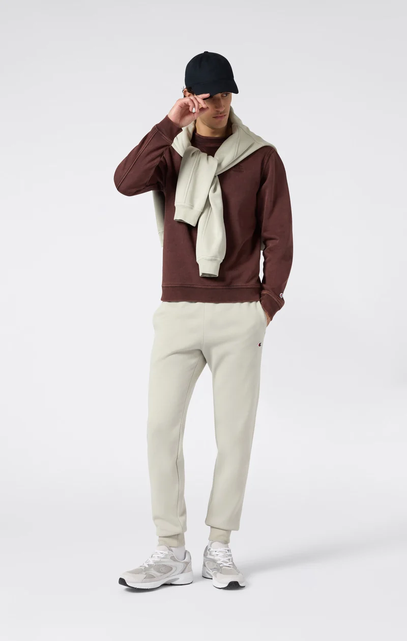 Men’s Washed Fleece Crewneck Sweatshirt Icons