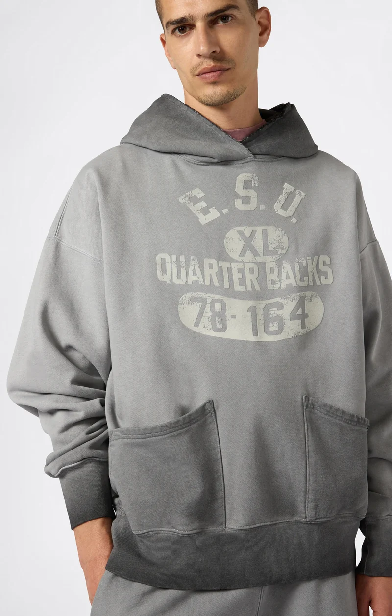 Men’s Washed Hooded Sweatshirt Loose Fit Time Capsule