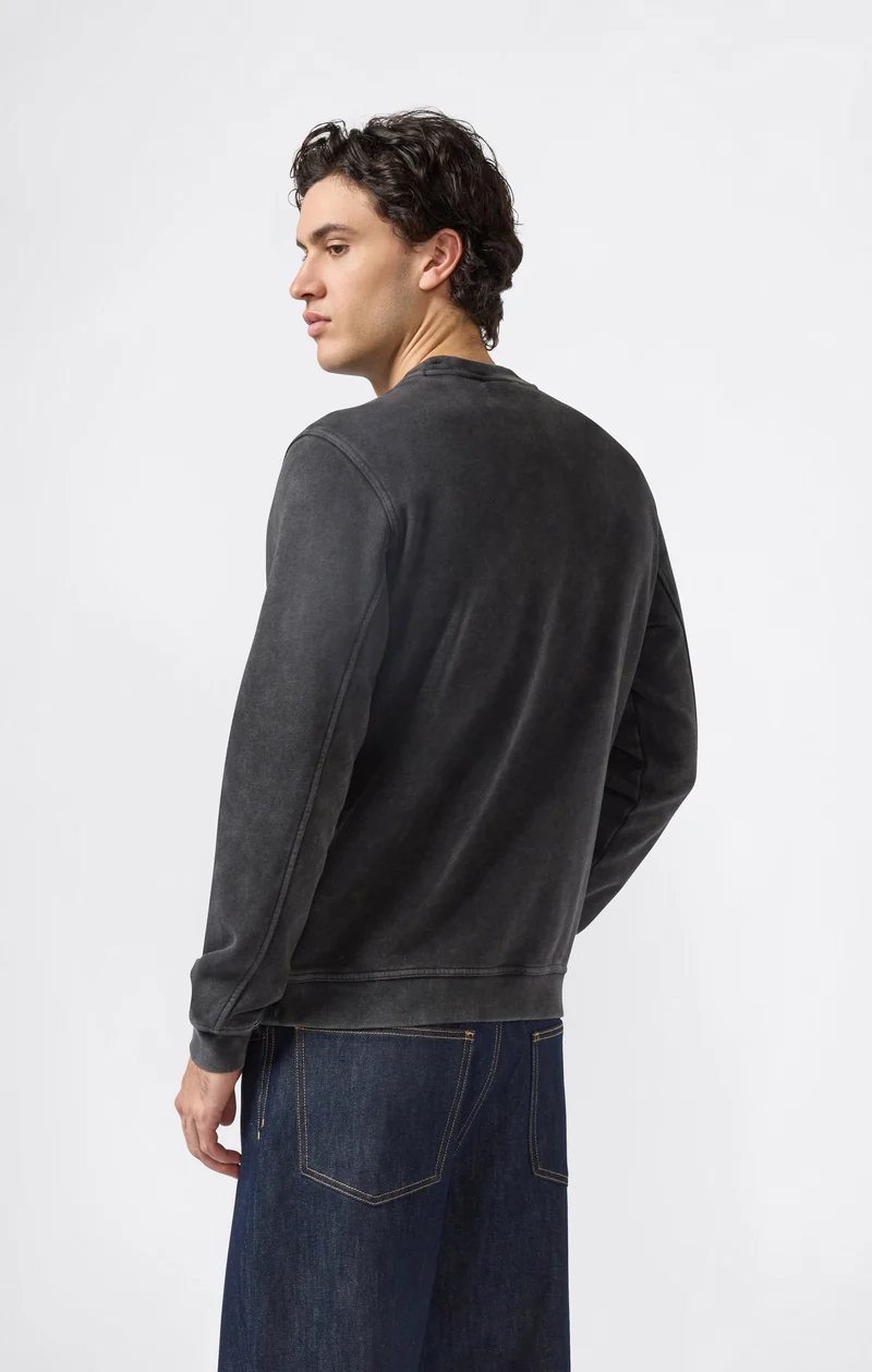 Men’s Washed Fleece Crewneck Sweatshirt Icons