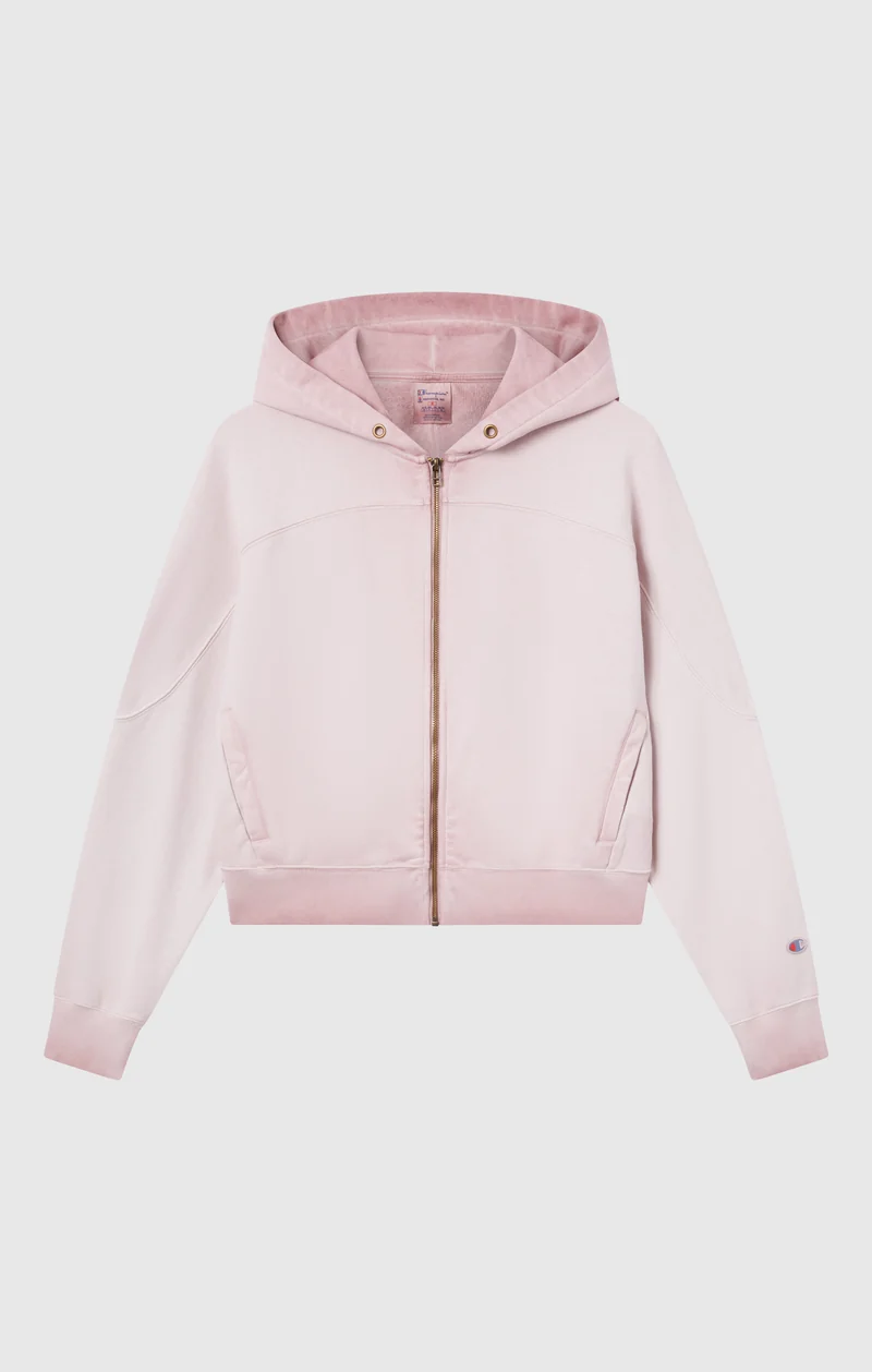Women’s Washed Full Zip Heavyweight Sweatshirt Hoodie Time Capsule