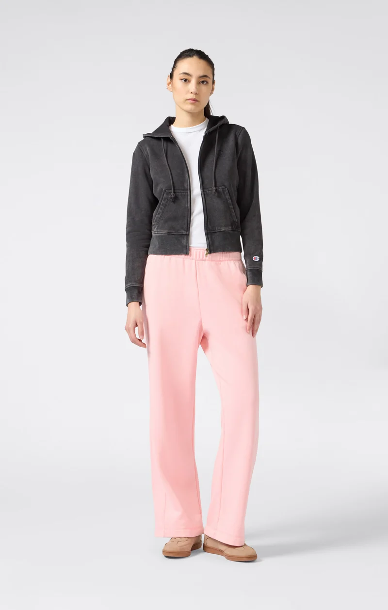 Women's Washed Full Zip Fleece Hoodie Icons