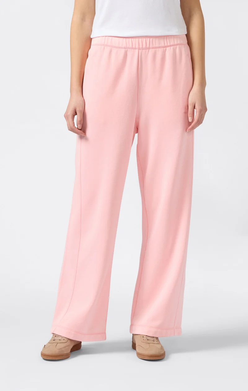 Women's Washed Wide Leg Fleece Pants Icons