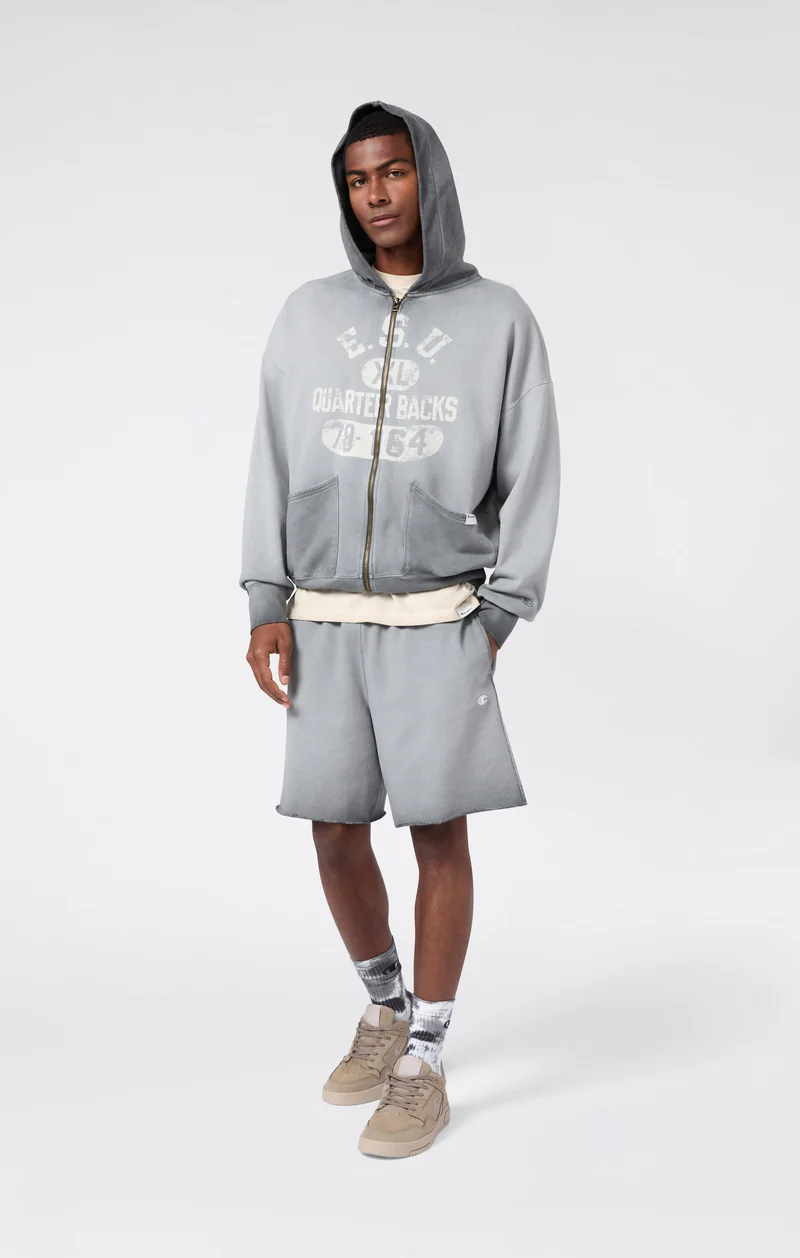 Men’s Washed Full Zip Hoodie Loose Fit Time Capsule